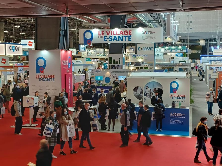 Stand du Village de la e-santé à Santexpo