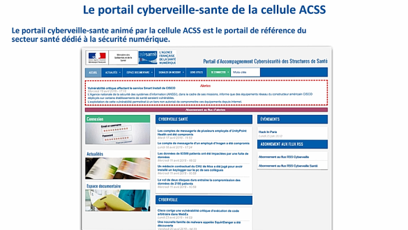 Le portail Cyberveille-santé