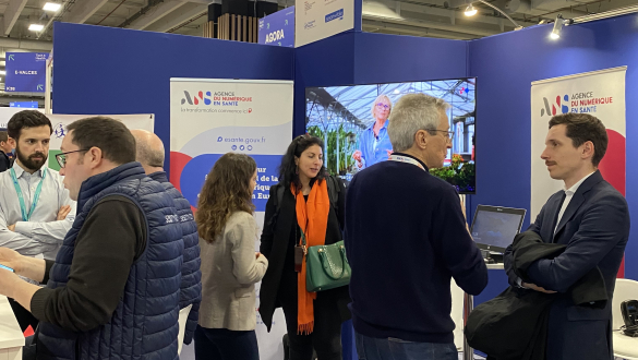 Stand de l'Agence du Numérique en Santé au salon Tech4Health